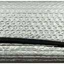 CLA Reflective Sun Shade for Car Windshield - 50" x 23-1/4" - Silver Reversible