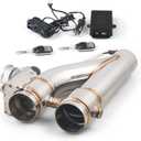 Universal 3 Inch Stainless Steel Exhaust Pipe Kit