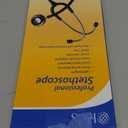 HCS Black Stethoscope, Classic Lightweight - Medical, Dual Head Stethoscopes for Nurses, Nursing School, Student Essentials, Work, Home - 22 inch Tubing