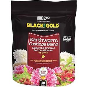 Black Gold Fertilizer - Earthworm Castings for Plant Growth, Potting, Soil Conditioner, Pack of 2