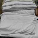 10 Panels 5x12ft White Backdrop Curtains for Wedding Parties, Wrinkle Free Polyester 12 ft Long Photo Backdrop Drapes Back Drop Cloth for Birthday Baby Shower Ceremony Photography Background