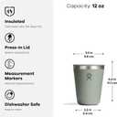 Hydro Flask Outdoor Kitchen Tumbler - Stainless Steel Dinnerware Reusable Camping Gear Mess Kit Cup - Dishwasher Safe, BPA-Free, Non-Toxic