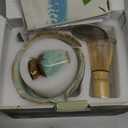 VENSEEN Matcha Whisk Set, 8 Pcs Matcha Kit with Bowl and Whisk Holder, Ceramic Japanese Complete Macha Starter Kit for Beginners, Gift for Macha Lovers (Green)