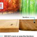 Maple Wood Cutting Boards for Kitchen 14x10 | Hardwood Kitchen Board that Serves as a Wooden Block for Your Kitchen