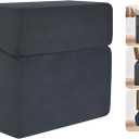 Adjustable Foot Rest for Under Desk at Work - 3-in-1 Ergonomic Foot Stool with Zipper Connection, 6.3"/11.8"/16" Height Adjustable for Office, Home & Gaming (Black)