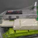 HOLYFUN Kids Kitchen Playset, Pretend Play Kitchen with Sounds and Lights, Cooking Stove Steam,Play Sink and Play Food,Toy Kitchen Set for Kids Toddlers, Green