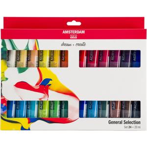 Royal Talens Amsterdam Acrylic Standard Tubes, 20ml-Tubes, Set of 24 (100516105) Royal Talens Amsterdam Acrylic Standard Tubes, 20ml-Tubes, Set of 24 (100516105)
