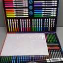 158 Pcs Art Supplies for Kids Ages 4-8, 6-8, Deluxe Art Kit Crafts Drawing Painting Set with Colored Pencils, Crayons, Markers - Christmas Birthday Gift for 3 4 5 6 7 8 Year old Girls Boys