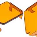 2pcs 3 inch Led Pod Lights Covers 3 inch Led Fog Lights Cover Cube Light Covers Dustproof Protective Covers for ATV Truck 3x3inch Square Led Work Light Bar Lens Cover Fog Lampshade(2PCS Amber Covers)