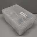 kathson 2PCS Reptile Feeding Box Portable Small Snake Terrarium Habitat Mini Pet Breeding Cage Hatching Container Transparent Gecko Houses for Small Frog Tarantula Spider Scorpion (White)