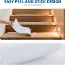 Stair Treads for Wooden Steps Indoor, 8" X 30" Non Slip Carpet Stair Treads with Reusable Adhesive for Kids Elders and Dogs, Surface Polyester TPR Backing Stair Rugs, 4 Pack Beige