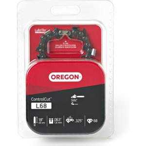 Oregon L68 ControlCut Chainsaw Chain for 18-Inch Bar, 68 Drive Links, .325" Pitch, .063" Gauge, Fits Several Stihl Models (22BPX068G),Grey (L68/22BPX (Micro Chisel version))