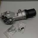 Aluminum Engine Oil Filter Housing with Sensor & Engine Mounting Bolts Compatible with Audi Volkswagen Vehicle TT Jetta Passat Beetle Golf Rabbit Replaces