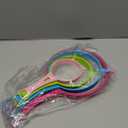 4Pcs Plastic Mesh Strainer Colander Set, Food Soy Milk Flour Sieve Long Handle Sieve Strainer Icing Sugar Sifters Fine Strainer Tea Filter