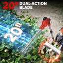 20" Pole Hedge Trimmer (No Battery) Compatible with Milwaukee18V Battery