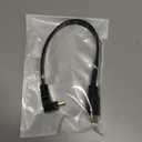 Flat Slim High Speed HDMI Male to Male Extension Cable 90 Degree Down Angle (1 Feet) Adapter Converter Cable