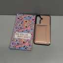 Uppuppy for Samsung Galaxy S25Plus/S24Plus Case with Wallet - Fits 4 Card Slots, Compatible with MagSafe for Women Leather Credit Card Holder Kickstand Cover for Samsung S25Plus/S24Plus, Rose Gold