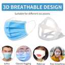 16Pcs Face Bracket for Mask -3D Mask Bracket -Face Mask Internal Support Frame, More Space for Comfortable Breathing, Lipstick Protector Washable Reusable