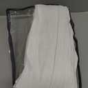 Ivory White Pinch Pleated Extra Wide Linen Curtains 84 Inches Long for Patio Sliding Glass Door 70 Inch Wide Pleated Drapes with Hooks Rings Semi Sheer 70x84 Curtain for Living Room 1 Panel