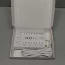 JouleLoom 10 FT Flat Plug Surge Protector Power Strip,11 Multiple AC Outlets with 6 USB Ports (2 USB C), 6 Feet Extension Cord, 1250W/10A, One Touch Switch Button, White