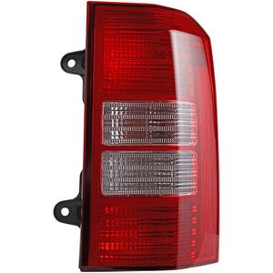 amopacorp Passenger Side Tail Light Running Brake Stop Turn Signal Reverse Lamp with 55W Halogen Bulb Compatible with 2008-2017 Jeep Patriot
