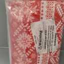 GREFFY Washable 2x3 Entryway Area Rug, Red/White Snowflake Kitchen Small Throw Rugs Runner Vintage Soft Floor Mat, Non Slip Indoor Home Decor Carpet for Bathroom Living Room Bedroom Door, Red