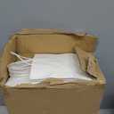 Qiqee 200-Packs White Paper Gift Bags with Handles Bulk 8.3"x6"x3.15" Small Size Paper Bags Multiple Uses