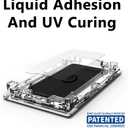 DOME GLASS Whitestone [Perfect Full Coverage] Tempered Glass Screen Protector for iPhone 12 mini with UV lamp [1Pack]