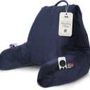 Nestl Reading Pillow for Bed, Back Pillow for Sitting Up in Bed, Navy Blue, Standard 18"