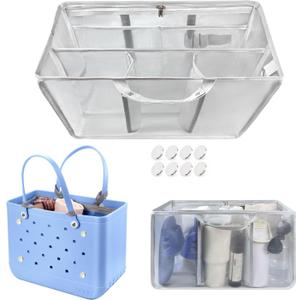 XYFuuee Beach Bag Organizer Inserts for X Large Bogg Bag Accessories, Original XL Lightweight Mesh Insert Divider Pouch, Organizing Rubber Tote Bags, Save Storage Space (Gray) | Accessories, Original XL, Lightweight, Divider Pouch, Organizing, Save Storage Space