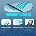 Hard and Durable Orthopedic Arch Support Shoe Insoles for Foot (Blue, 10)