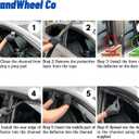 Window Deflectors Smoke Tinted in-Channel Side Window Vent Visor Deflectors Rain Guards Compatible with Grand Cherokee 2022-2026 - 4pcs. GW0936