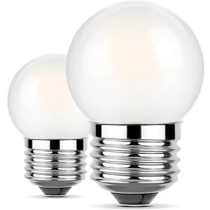 G40 1.5W Led Bulb, (2 Pack) Soft Warm White 2700K,Equivalent 15 Watt Light Bulbs,Standard E26 Base CRI85+ Non-Dimmable for Home Lighting Decorative,150-Lumen