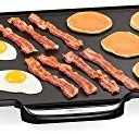 Presto 07061 22-inch Electric Griddle With Removable Handles, Black, 22-inch