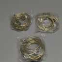 24pcs Metal Shower Curtain Hooks Heavy Duty Round Curtain Rings for Bathroom Easy Glide Replacement Hooks Multi-Functional Bath Drape Loops (Golden)