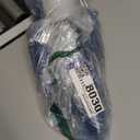 Meanplan 100 Pcs Plastic Wine Glasses with Stem 6oz Plastic Wine Cups for Parties Disposable Stackable, Wedding Picnics (Simple Style,Blue)