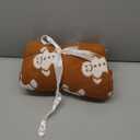 FuWeave Christmas Gingerbread Man Throw Blankets Pillow Set Include Double Sided Flannel Blanket 50 x 60 Inch and Gingerbread Man Plush Throw Pillows Cushion for Home Family Couch Sofa Bed Decorations (Brown)