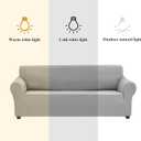Joccun Stretch Chair Couch Cover,1-Piece Sofa Slipcover Spandex Jacquard Fabric Sofa Covers with Elastic Bottom,Washable Furniture Protector for Dogs,Cats,Kids(Armchair, Wide 35" - 55",Silver)