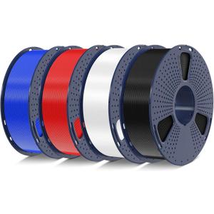 SUNLU PLA+2.0 Filament 1.75mm, Red , White , Blue, Black