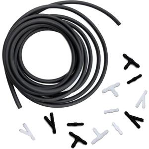 Windshield Washer Hose Kit-158 Inch (4M) Universal Washer Fluid Hose With 12pcs Hose Connector, Connects The Water Tank And The Water Nozzle,Suitable For Most Cars, SUVs, Trucks (13pcs)