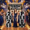 Queekay 8 Pcs Prom Column Standup Photo Booth Decorations 2026 Prom Backdrop Balloon Boxes Cardboard Decoration Column for Party College, 11.8 x 44.9 Inch(Black, Silver Base)