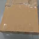 OIAHOMY Laundry Hamper with Lid, 140L Clothes Hamper with 3 Removable Liner Bags, Foldable Basket with Lid, Synthetic Wicker Laundry Basket for Bedroom, 27x 13 x 26 Inches, Brown