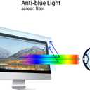 MOSISO 19-19.5 inch Computer Blue Light Blocking Screen Protector Anti-UV Eye Protection Filter Film Panel for Diagonal 19,19.5 inch 16:9 Widescreen Desktop PC LED Monitor(17.32x11.42 inch/L x W)