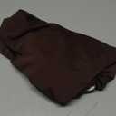 NEWISHER Round Fitted Table Cover Spandex Stretch Tablecloth Brown Table Top Cover with Elastic Edged for Dining Picnic Patio 48 inch