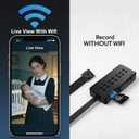 Mini Hidden Camera WiFi, 1080P Small Indoor Security Camera with Bluetooth Setup, Live View, Motion Detection, AP Hotspot, Micro SD Card Recording, No WiFi Needed for Local Recording