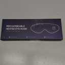 Silk Cordless Heated Eye Mask, Washable Heat Eye Compress for Dry Eye Electric Eye Heating Pad Warm Eye Mask for Eye Fatigue Stye Sinus Blepharitis MGD Gifts for Men Women