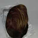 PEACOCO Pixie Cut Wig Human Hair Short Wigs for Black Women Natural Straight Glueless Pixie Wig with Bangs Layered Virgin Short Wigs for Women Color 2# (244)