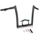 Eumti 14" Rise Road Glide Pre-Wired Meathook Ape Hangers Handlebars