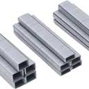 7/16" Narrow Crown Staples (3/16"), Galvanized 6400 Counts for Jovant 4V Nail Gun(one Kinds of Package Box)