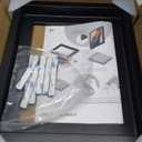 Americanflat 8x10 Canvas Floating Frame with Adhesive Strips Included - Vertical and Horizontal Floating Frame for Artwork - Canvas Frames for Wall Display - Black